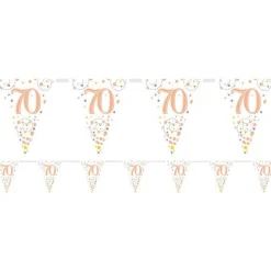 Sparkling Fizz 70Th Foil Bunting - 3.9M<Party Delights Sale