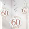 Sparkling Fizz 60Th Hanging Swirls (6Pk)<Party Delights Discount