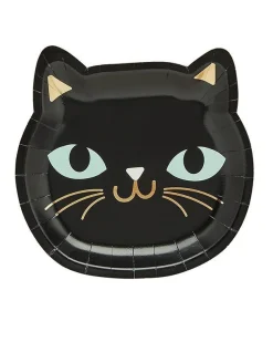 Party Delights Tableware<Spell Yeah! Cat Paper Plates (8Pk)