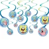 Spongebob Swirl Paper Decorations (12Pk)<Party Delights Clearance