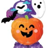 Party Delights Balloons<Spooky Ghost & Pumpkin Air Fill Airloonz Balloon - 52" Foil