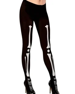 Women's Party Delights Women's<Spooky Skeleton Tights - Adult Plus Size