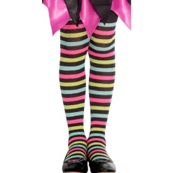Party Delights Witches<Spot Witch Striped Tights - Child 6-8 Years