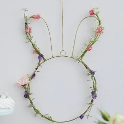 Spring Foliage Bunny Wreath - 32Cm<Party Delights Outlet