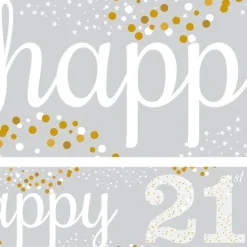 21St Birthday Paper Banners - 1M (3Pk)<Party Delights Clearance