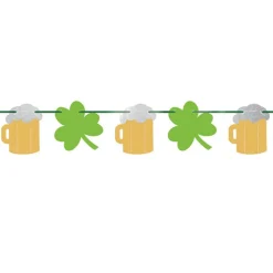 St Patrick's Day Beer And Shamrock Banner - 3.65M<Party Delights Best