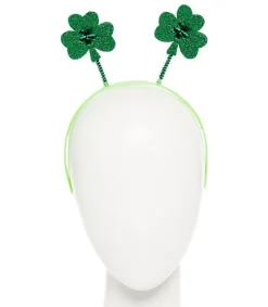 St Patrick's Day Glitter Shamrock Headband<Party Delights Clearance