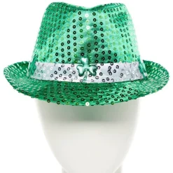 St Patrick's Day Sequin Fedora Hat<Party Delights Hot