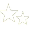 Party Delights Hanging Decorations<Star Metal Hanging Decorations (2Pk)