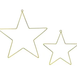 Party Delights Hanging Decorations<Star Metal Hanging Decorations (2Pk)