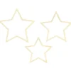 Party Delights Hanging Decorations<Star Wooden Decorations (3Pk)