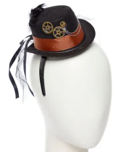 Party Delights Costume Accessories<Steampunk Gear Mini Top Hat