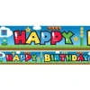 Super Mario Style Paper Banners - 1M (3Pk)<Party Delights Outlet