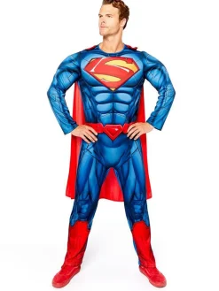 Men's Party Delights Men's<Superman Muscle Chest - Adult Costume