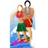 Surfer Couple Stand In Photo Prop - 183Cm X 94Cm<Party Delights New
