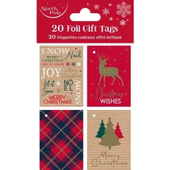 Party Delights Gift Wrapping<Tartan Gift Tags (20Pk)