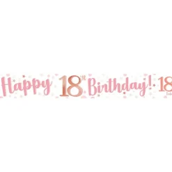 18Th Birthday Glitz & Glamour Paper Banners (3Pk)<Party Delights Hot