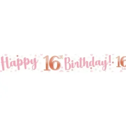 16Th Birthday Glitz & Glamour Paper Banners (3Pk)<Party Delights Sale