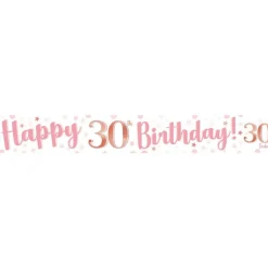 30Th Birthday Glitz & Glamour Paper Banners (3Pk)<Party Delights Discount