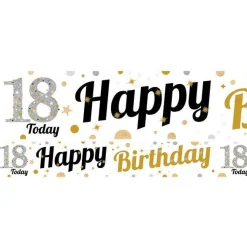 18Th Birthday Paper Banners - 1M (3Pk)<Party Delights New
