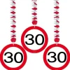 30Th Birthday Traffic Sign Hangers (3Pk)<Party Delights Best