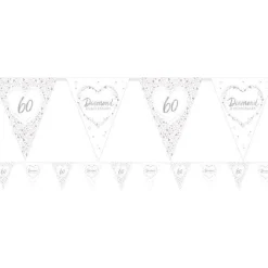 60Th Diamond Wedding Anniversary Flag Bunting - 3.7M<Party Delights Best