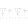 25Th Silver Wedding Anniversary Flag Bunting - 3.7M<Party Delights