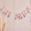 The Bride Rose Gold Peg Bunting<Party Delights Outlet