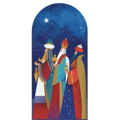 Three Kings With Gifts Cardboard Cutout - 194Cm X 92Cm<Party Delights New