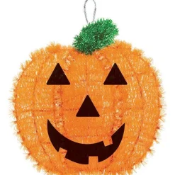 Party Delights Hanging Decorations<Tinsel Pumpkin - 33Cm