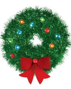 Party Delights Wreaths & Garlands<Tinsel Wreath With Bow - 15Cm