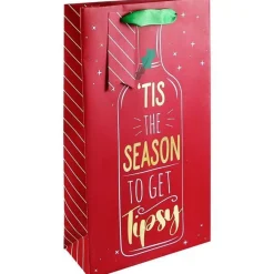 Party Delights Gift Wrapping<Tipsy Double Bottle Bag - 36.5Cm X 20Cm