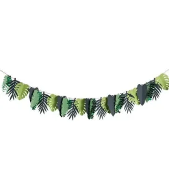 Tropical Leaf Paper Garland - 2M<Party Delights Online