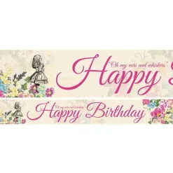 Truly Alice Paper Banners - 1M (3Pk)<Party Delights Hot