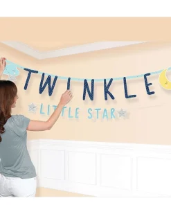 Twinkle Little Star Jumbo Paper Letter Banner - 1.8M<Party Delights Outlet