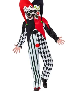 Men's Party Delights Men's<Two Faced Clown - Adult Costume