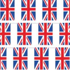 Union Jack Plastic Flag Bunting - 10M<Party Delights