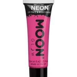 Uv Neon Face & Body Paint - Pink 12Ml<Party Delights New