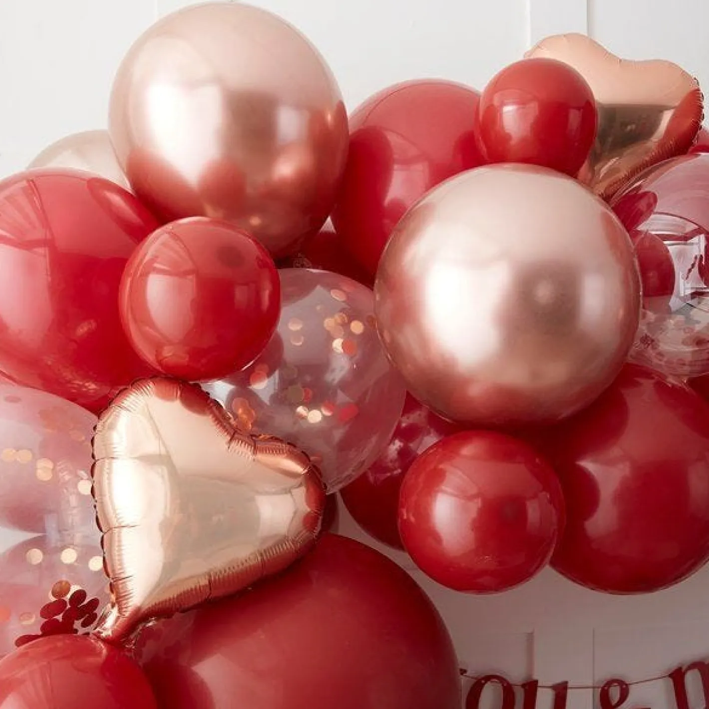 Valentines Balloon Arch - 70 Balloons<Party Delights Sale
