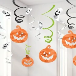 Value Halloween Family Friendly Swirls - 60Cm (12Pk)<Party Delights Outlet