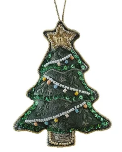 Party Delights Hanging Decorations<Velvet Embroidered Tree Decoration