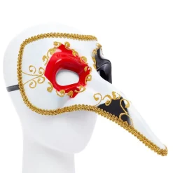 Venetian Long Nose Masquerade Mask<Party Delights Outlet