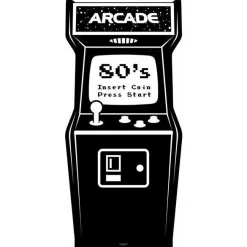 Video Arcade Cardboard Cutout - 184Cm X 86Cm<Party Delights Clearance