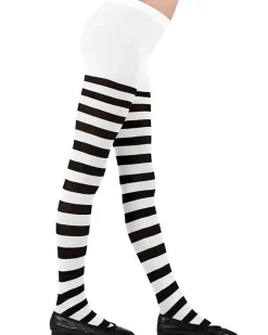 Party Delights Witches<White & Black Tights - Child 7-10 Years