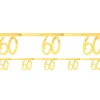 White & Gold Sparkle 60Th Bunting - 2.5M<Party Delights Clearance