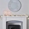 Party Delights Hanging Decorations<White & Silver Berry Foliage Garland - 1.8M