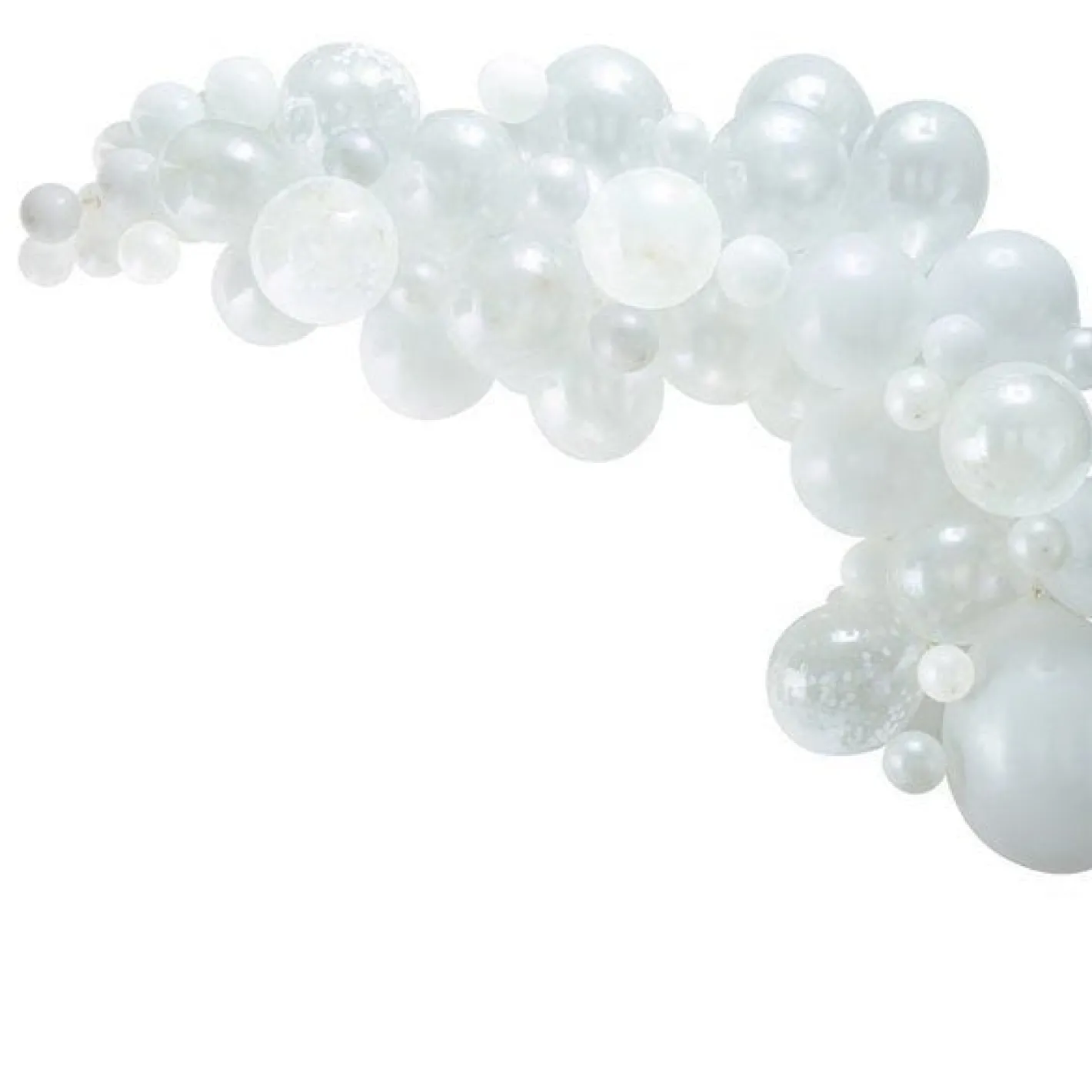 White Balloon Arch - 70 Balloons<Party Delights Best