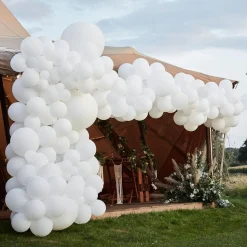 White Balloon Arch - 200 Balloons<Party Delights