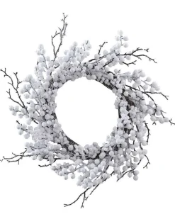 Party Delights Wreaths & Garlands<White Berries With Twig Wreath