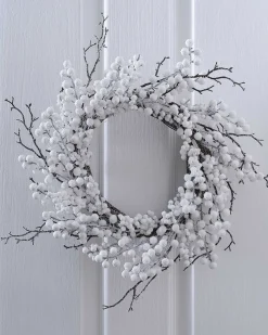 Party Delights Wreaths & Garlands<White Berries With Twig Wreath